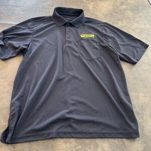 JB Hunt Shirt Men's L Black Short Sleeve Pocket Polo Core365 Intermodal Trucker
